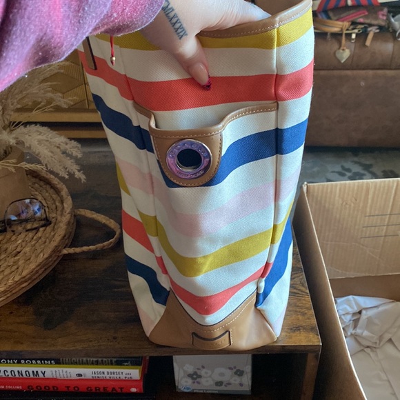 COACH Canvas Weekender/Beach Bag - Picture 2 of 4